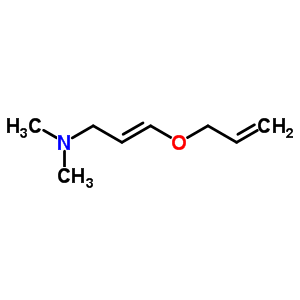 3-(烯丙氧基)-N,N-二甲基-2-丙烯-1-胺结构式_63905-35-1结构式