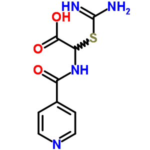 (脒基硫代)[(4-吡啶羰基)氨基]乙酸结构式_63906-37-6结构式