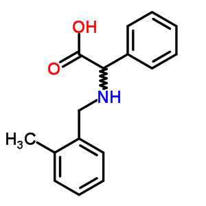 2-苯基-2-(2-甲基苄基氨基)乙酸结构式_63906-48-9结构式