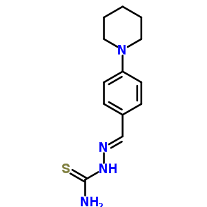 4-哌啶苯甲醛缩氨基硫脲结构式_63916-23-4结构式