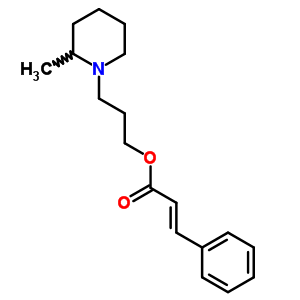 3-苯基丙酸 3-(2-甲基哌啶)丙基酯结构式_63938-15-8结构式