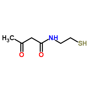 2-(乙酰乙酰基氨基)乙烷硫醇结构式_63950-93-6结构式