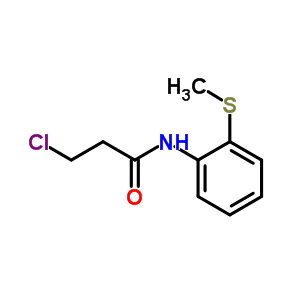 3-氯-n-[2-(甲基硫代)苯基]丙酰胺结构式_6397-38-2结构式