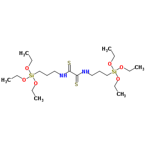 N,N-双[3-(三乙氧基甲硅烷基)丙基]乙烷双硫代酰胺结构式_63981-23-7结构式