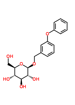 3-苯氧基苄基葡糖苷结构式_63986-16-3结构式