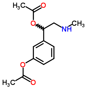 3-(乙酰基氧基)-α-[(甲基氨基)甲基]苄基 =乙酸酯结构式_63991-22-0结构式