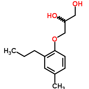 3-(2-丙基-对甲苯氧基)-1,2-丙二醇结构式_63991-80-0结构式