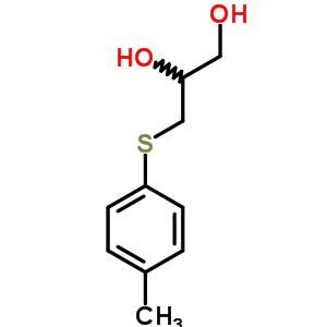 3-(对甲苯硫代)-1,2-丙二醇结构式_63991-89-9结构式
