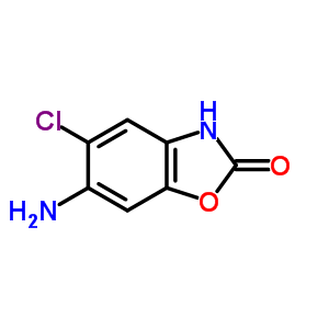 6-氨基-5-氯苯并噁唑-2(3h)-酮结构式_64037-30-5结构式