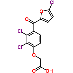 [4-[(5-氯呋喃-2-基)羰基]-2,3-二氯苯氧基]乙酸结构式_64046-44-2结构式