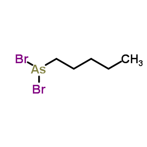 戊基二溴胂结构式_64047-02-5结构式