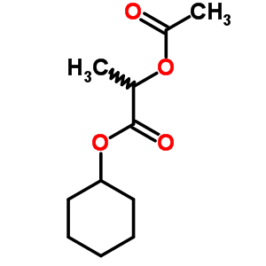 2-乙酰氧基丙酸环己酯结构式_64058-36-2结构式