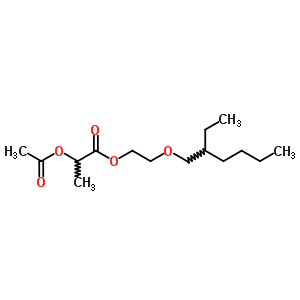 2-乙酰氧基丙酸 2-(2-乙基己氧基)乙酯结构式_64058-37-3结构式