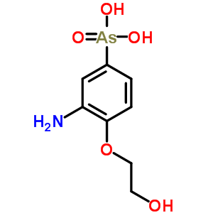 3-氨基-4-(2-羟基乙氧基)苯基胂酸结构式_64058-65-7结构式