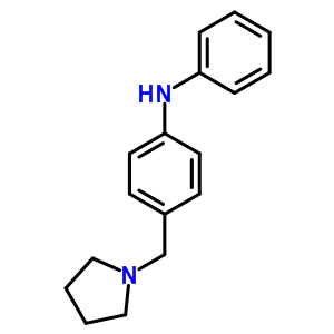 1-(p-苯胺苄基)吡咯烷结构式_64097-55-8结构式