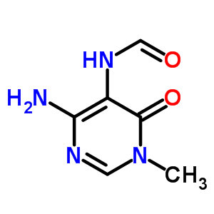 n-(4-氨基-1,6-二氢-1-甲基-6-氧代-5-嘧啶)-甲酰胺结构式_64194-59-8结构式