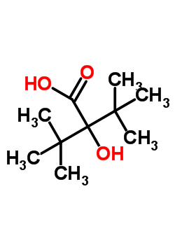 2-(1,1-二甲基乙基)-2-羟基-3,3-二甲基-丁酸结构式_64264-39-7结构式