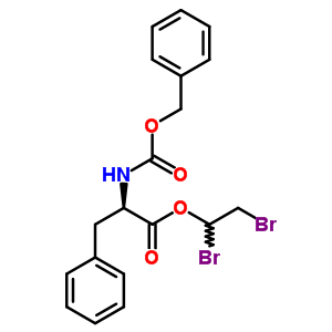 N-(benzyloxycarbonyl)-d-phenylalanine 1,2-dibromoethyl ester Structure,64286-95-9Structure