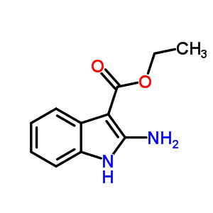 2-氨基吲哚-3-羧酸乙酯结构式_6433-72-3结构式