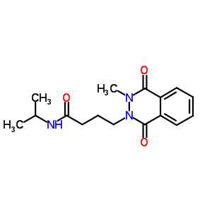 2(1H)-phthalazinebutanamide,3,4-dihydro-3-methyl-n-(1-methylethyl)-1,4-dioxo- Structure,64377-91-9Structure
