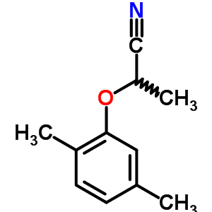 2-(2,5-二甲基苯氧基)-丙腈结构式_6441-15-2结构式