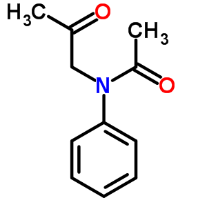 n-(2-氧代丙基)-n-苯基-乙酰胺结构式_64450-18-6结构式