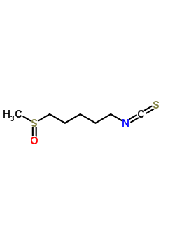 1-异硫氰基-5-(甲基亚磺酰基)戊烷结构式_646-23-1结构式