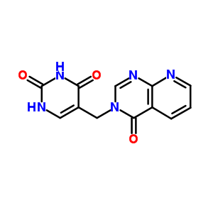 5-[(4-氧代吡啶并[2,3-d]嘧啶-3(4h)-基)甲基]-2,4(1H,3h)-嘧啶二酮结构式_64600-55-1结构式