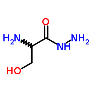 2-氨基-3-羟基丙烷肼结构式_64616-76-8结构式