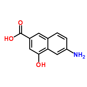 6-氨基-4-羟基-2-萘羧酸结构式_64955-20-0结构式