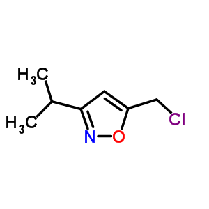 5-(氯甲基)-3-异丙基异噁唑结构式_64988-71-2结构式