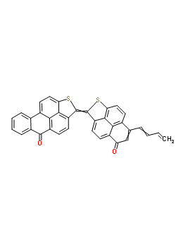 Benzo[4,5]phenaleno[1,9-bc]thiophen-5(2h)-one, 2-(5-oxobenzo[4,5]phenaleno[ 1,9-bc]thien-2(5h)-ylidene)- Structure,6505-58-4Structure