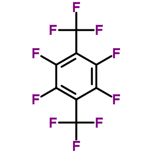 1,2,4,5-Tetrafluoro-3,6-(trifluoromethyl)benzene Structure,651-89-8Structure
