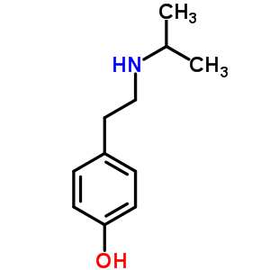 4-[2-(丙烷-2-基氨基)乙基]苯酚结构式_6550-11-4结构式