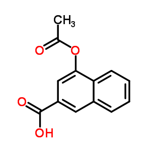 4-(乙酰基氧基)-2-萘羧酸结构式_6566-42-3结构式