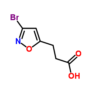 3-(3-溴异噁唑-5-基)丙酸结构式_6567-34-6结构式