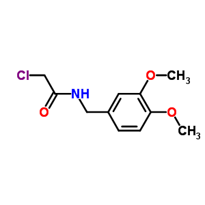 2-氯-n-(3,4-二甲氧基苄基)乙酰胺结构式_65836-72-8结构式