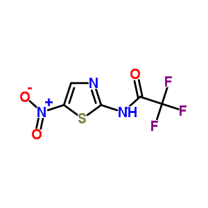 2,2,2-三氟-n-(5-硝基-2-噻唑)-乙酰胺结构式_659-13-2结构式