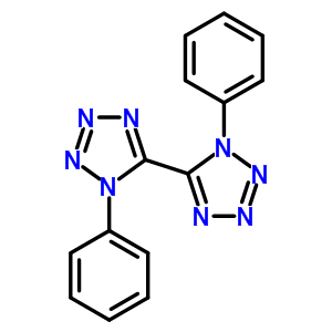 1-苯基-5-(1-苯基四唑-5-基)四唑结构式_66012-75-7结构式