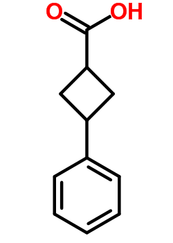 3-苯基-环丁烷羧酸结构式_66016-28-2结构式