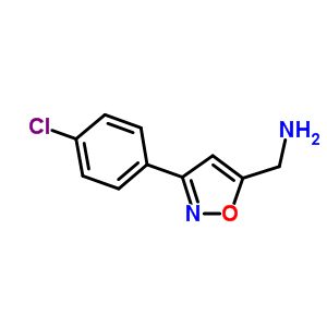 {[3-(4-氯苯基)异噁唑-5-基]甲基}胺结构式_66046-42-2结构式
