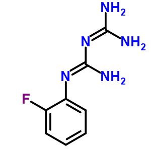 1-(2-Fluorophenyl)biguanide hydrochloride Structure,66088-51-5Structure