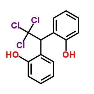 2,2-(2,2,2-三氯亚乙基)双-苯酚结构式_6621-68-7结构式