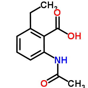 2-(乙酰基氨基)-6-乙基苯甲酸结构式_66232-47-1结构式