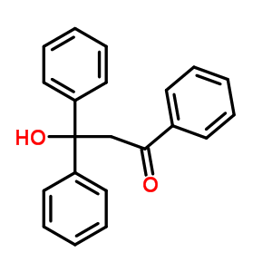 3-羟基-1,3,3-三苯基-1-丙酮结构式_6624-02-8结构式