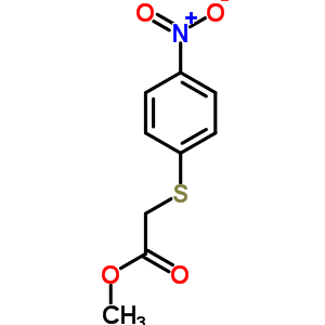 2-[(4-硝基苯基)硫代]-乙酸甲酯结构式_6625-35-0结构式