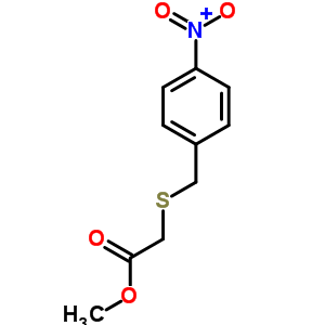 Methyl 2-[(4-nitrophenyl)methylsulfanyl]acetate Structure,6625-36-1Structure