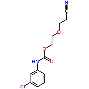 (9CI)-(3-氯苯基)-氨基甲酸 2-(2-氰基乙氧基)乙酯结构式_6629-50-1结构式