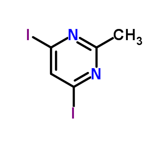 4,6-Diiodo-2-methylpyrimidine Structure,66298-49-5Structure
