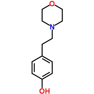 4-[2-(4-吗啉)乙基]-苯酚结构式_6631-80-7结构式